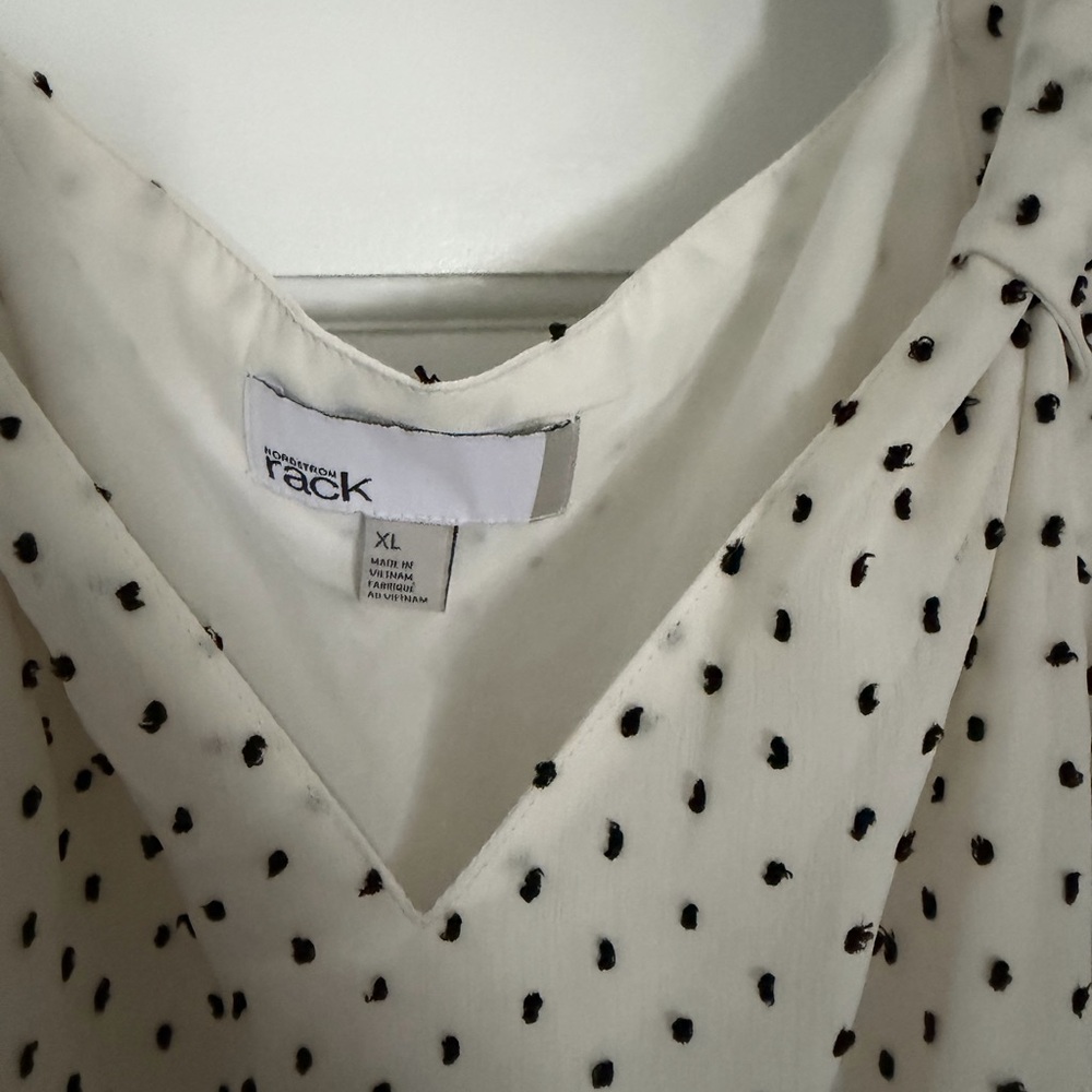 Nordstrom Blue and White Polka Dot Camisoles woman’s size XL blue and cream - Picture 3 of 5
